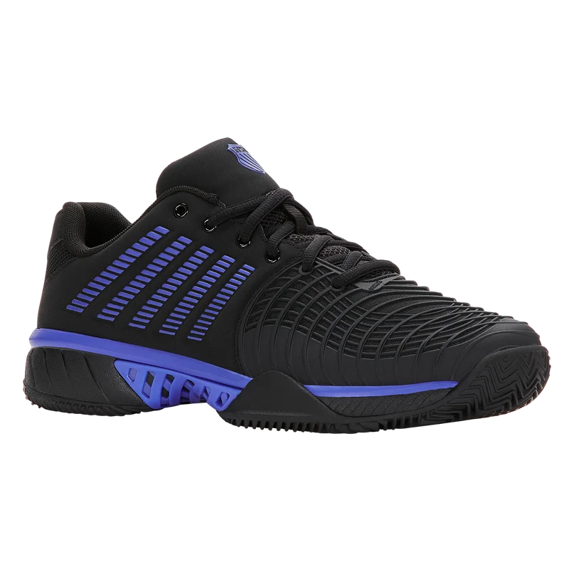 K-Swiss Men's Express Light 3 Clay Tennis Shoes Black Dazzling Blue