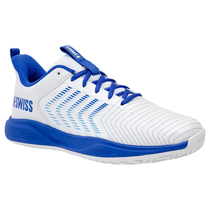 K-Swiss Men's Ultrashot Light Tennis Shoes - White Dazzling Blue
