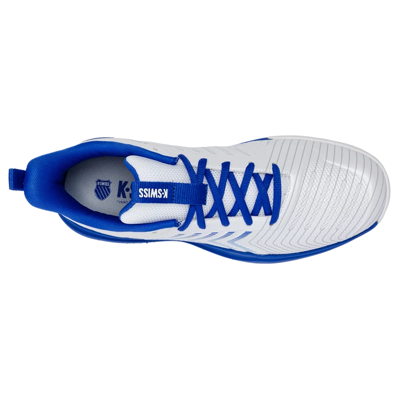 K-Swiss Men's Ultrashot Light Tennis Shoes - White Dazzling Blue
