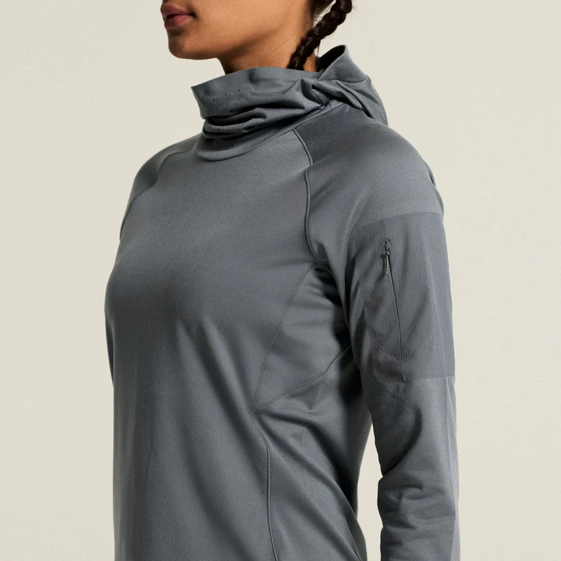 SubZ Thermal Laufshirt Damen - anthrazit
