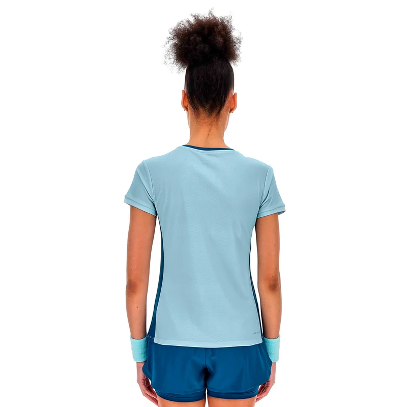 Tech VI T-Shirt Damen - hellblau, weiß