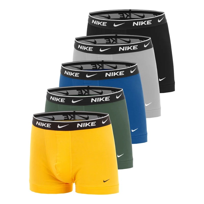 Essential Cotton Stretch Trunk Boxer Short 5er Pack Herren - orange, gelb