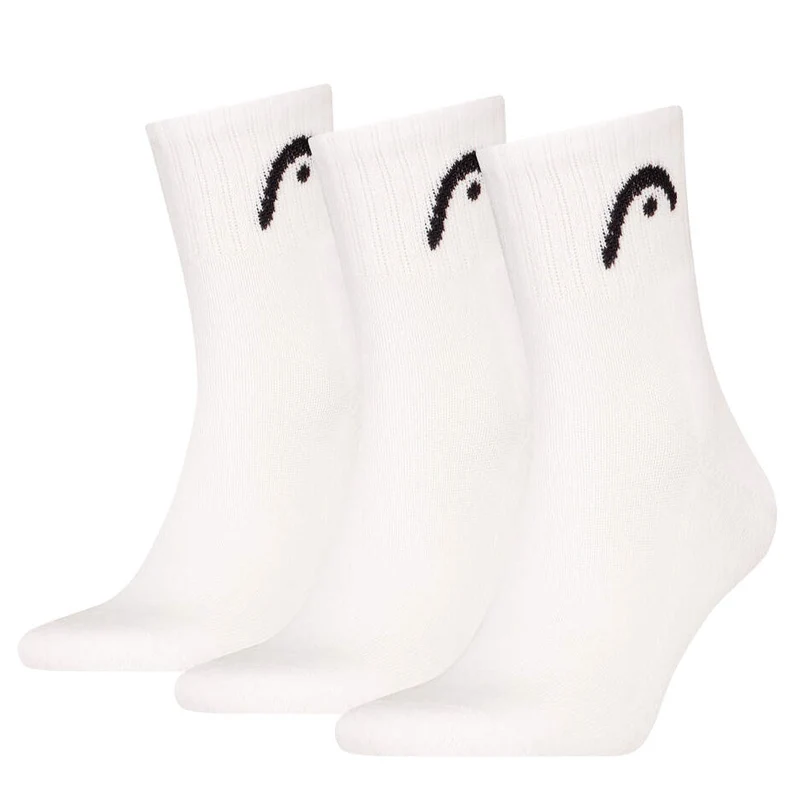 HEAD Club Short Crew Socks - 3 Pack White