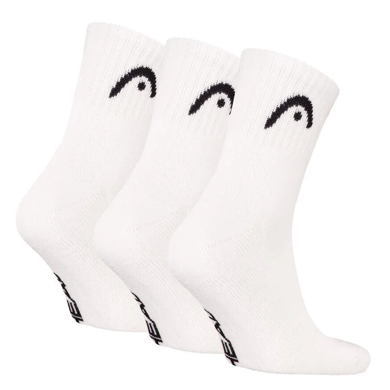 HEAD Club Short Crew Socks - 3 Pack White
