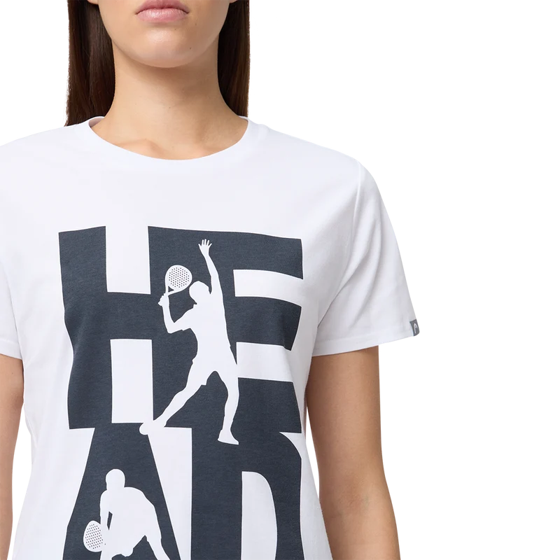 HEAD Women's Vision T-Shirt White Navy