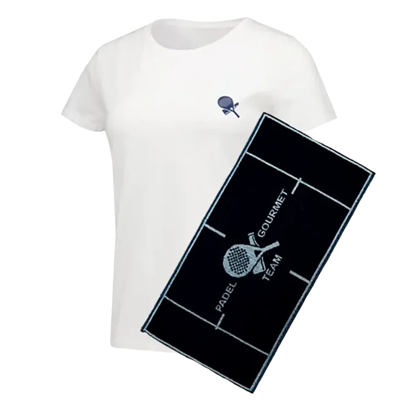Pack Padel Team Gourmet: Camiseta Gourmet Mujer + Toalla