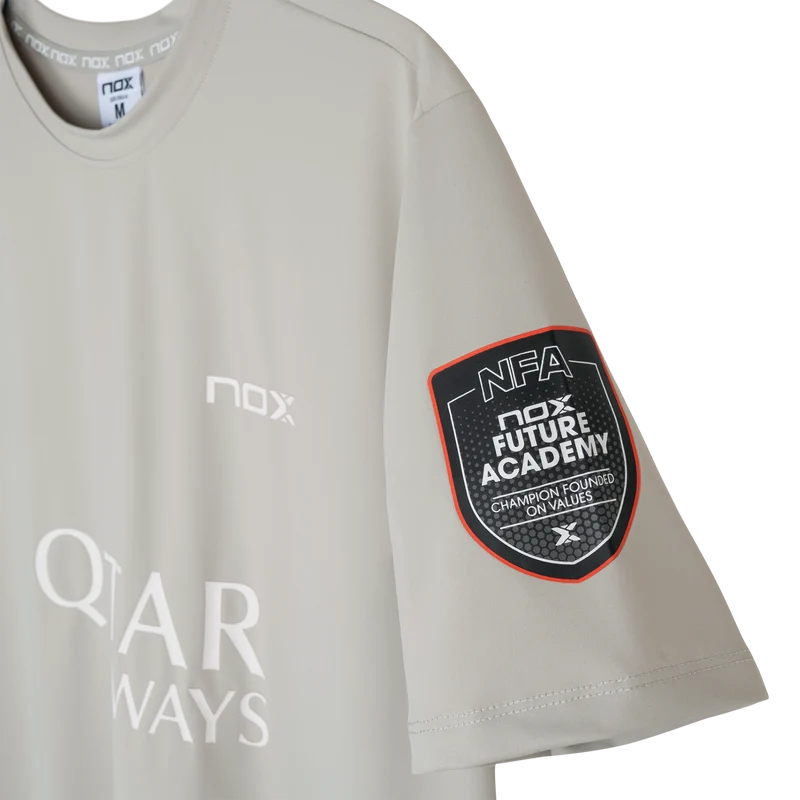 Nox Men's Agustin Tapia AT10 Sponsor T-Shirt Light Grey
