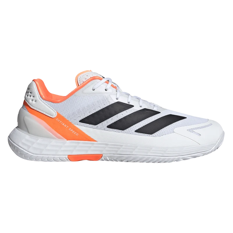 Adidas Men's Defiant Speed 2 Tennis Shoes White/Orange