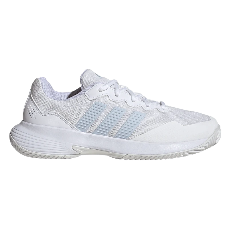 Adidas Women's GameCourt 2.0 Tennis Shoes White/Blue