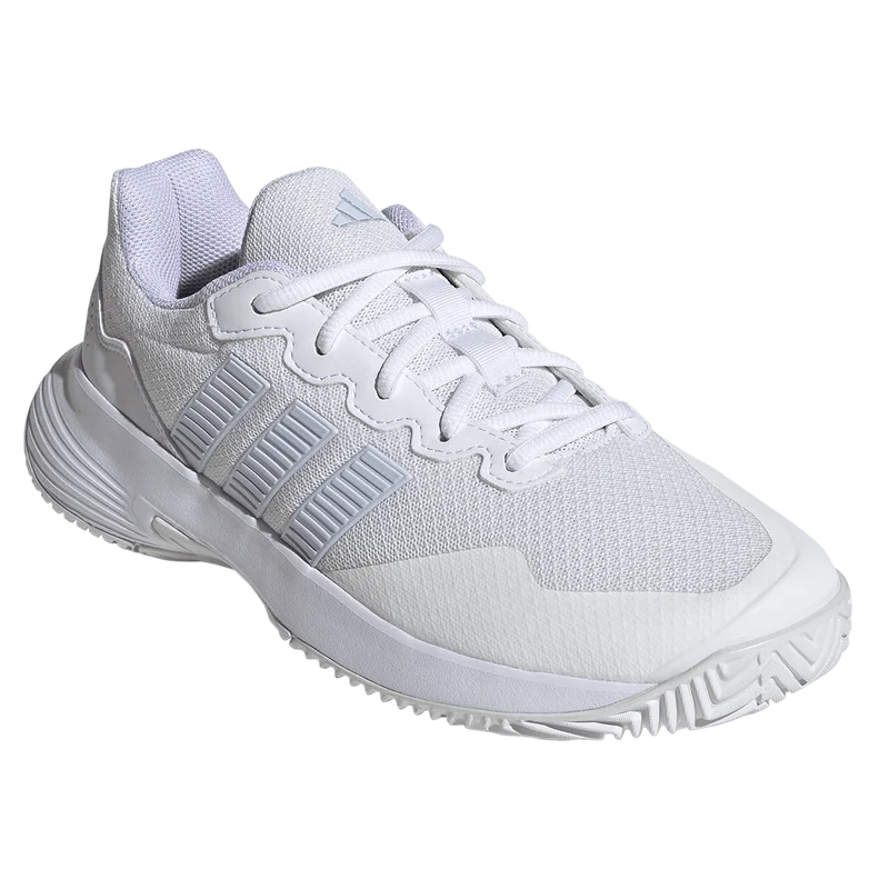 Adidas Women's GameCourt 2.0 Tennis Shoes White/Blue