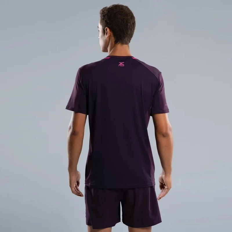 Pro T-Shirt Herren-schwarz,berry