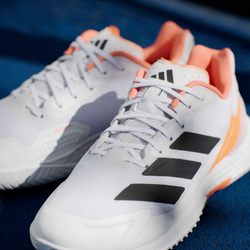 Adidas Men's Defiant Speed 2 Tennis Shoes White/Orange