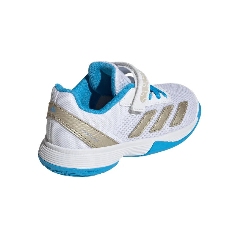 Courtflash CF Sandplatzschuh Kinder - weiß, silber