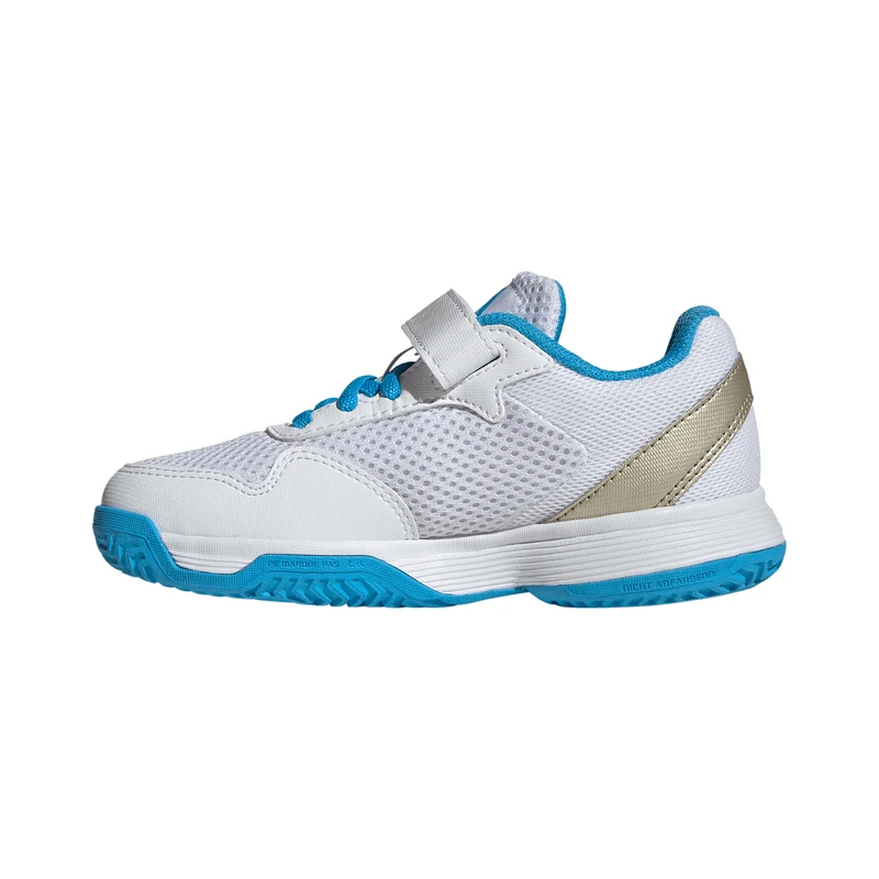 Courtflash CF Sandplatzschuh Kinder - weiß, silber