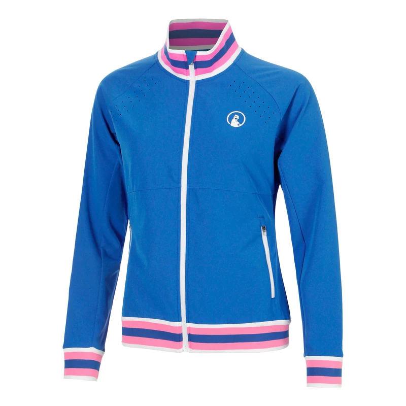 Tipping Trainingsjacke Damen - blau, weiß
