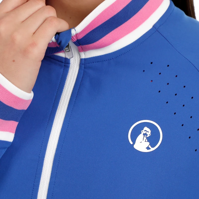 Tipping Trainingsjacke Damen - blau, weiß