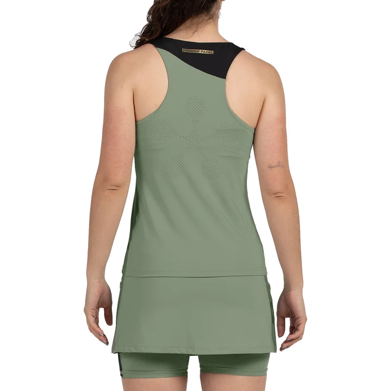 Bullpadel Women's Pirac Premier Padel Vest Top Khaki