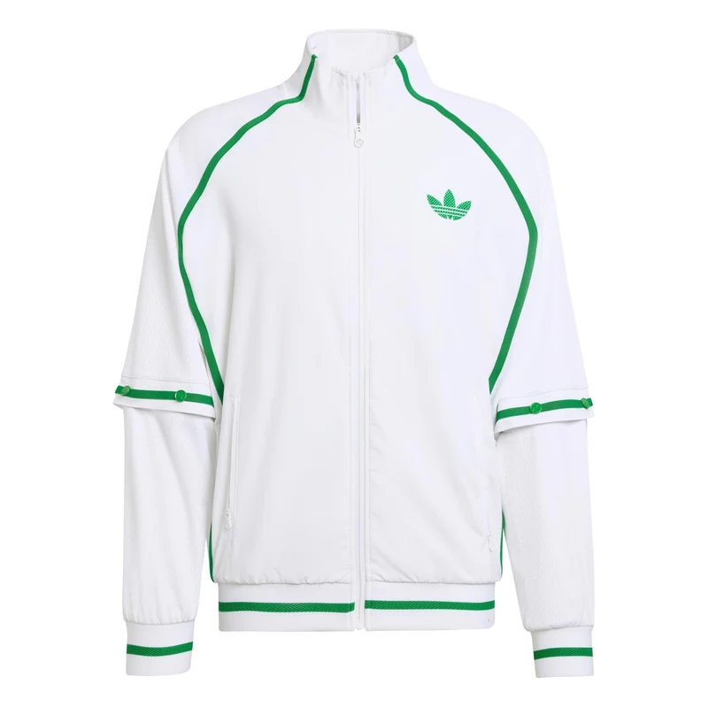 Trainingsjacke Herren-Weiß,Grün