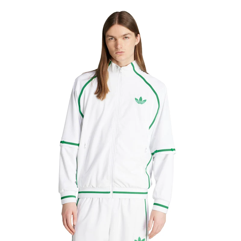 Trainingsjacke Herren-Weiß,Grün