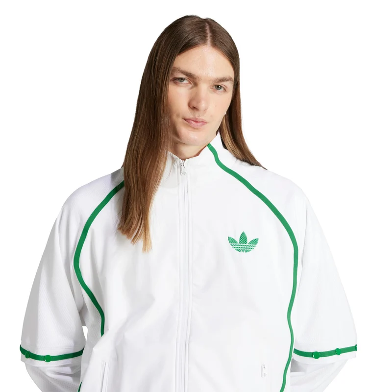 Trainingsjacke Herren-Weiß,Grün