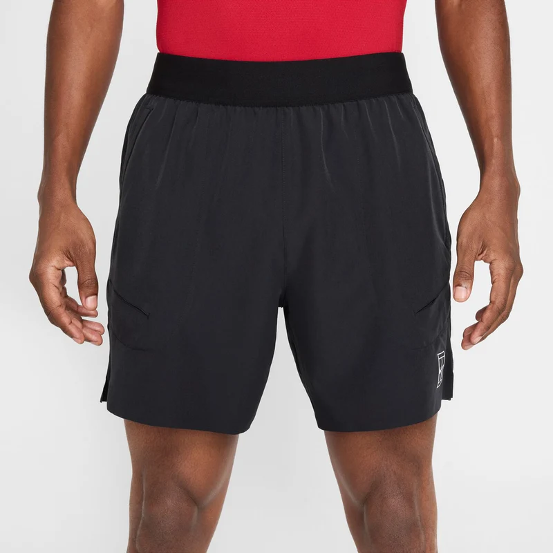 Court Dri-Fit Advantage 6in Shorts Herren-Schwarz,Weiß