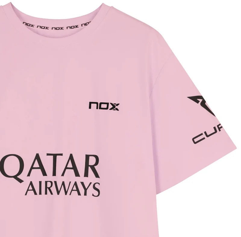 Nox Men's Agustin Tapia AT10 Sponsor T-Shirt Pink