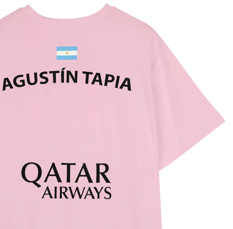 Nox Men's Agustin Tapia AT10 Sponsor T-Shirt Pink