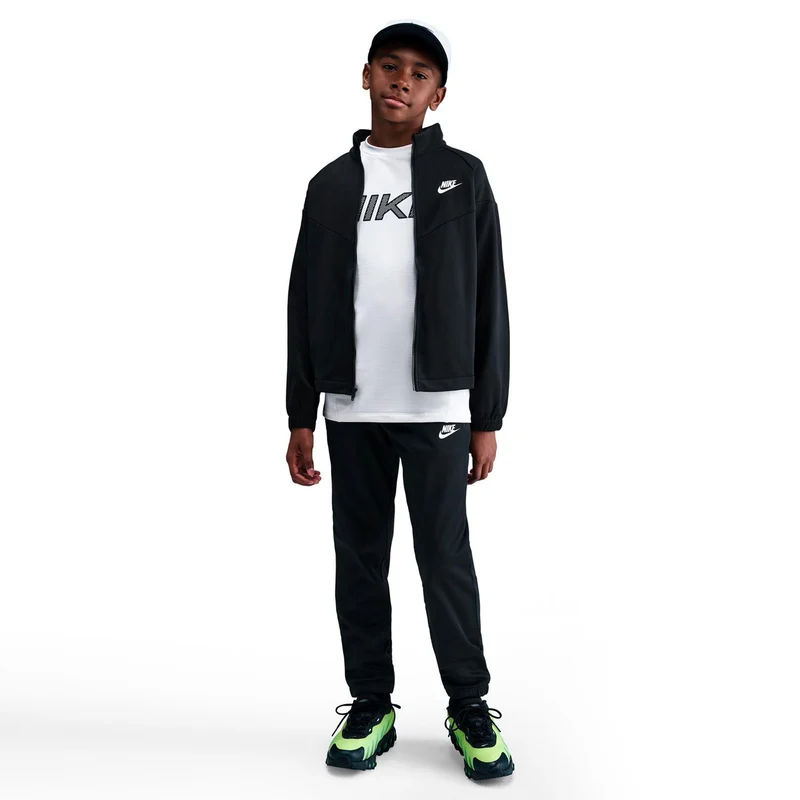 Dri-Fit Full-Zip Trainingsanzug - schwarz, weiß