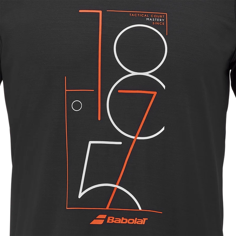 Babolat Men's Exercise Graphic Tee Black
