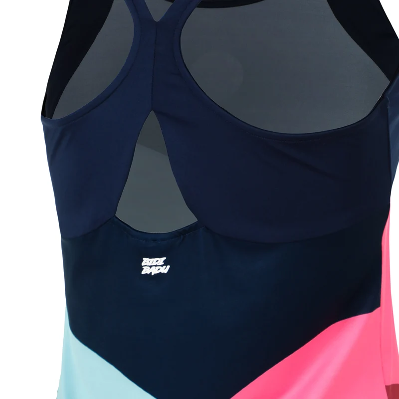 Bubble Tank-Top Mädchen-Dunkelblau,Türkis