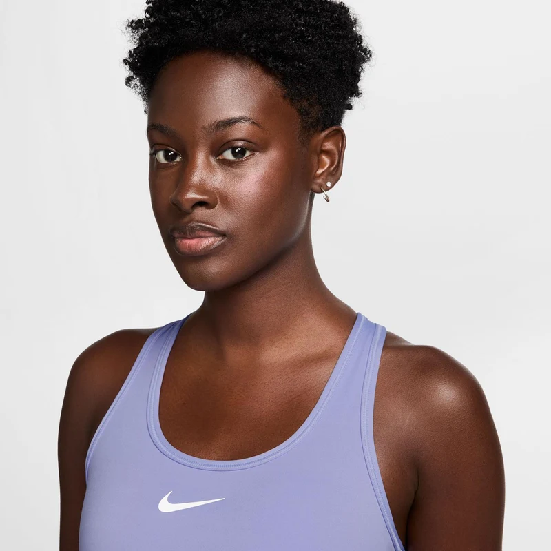 Swoosh Medium Support Sport-BH Damen-Lila