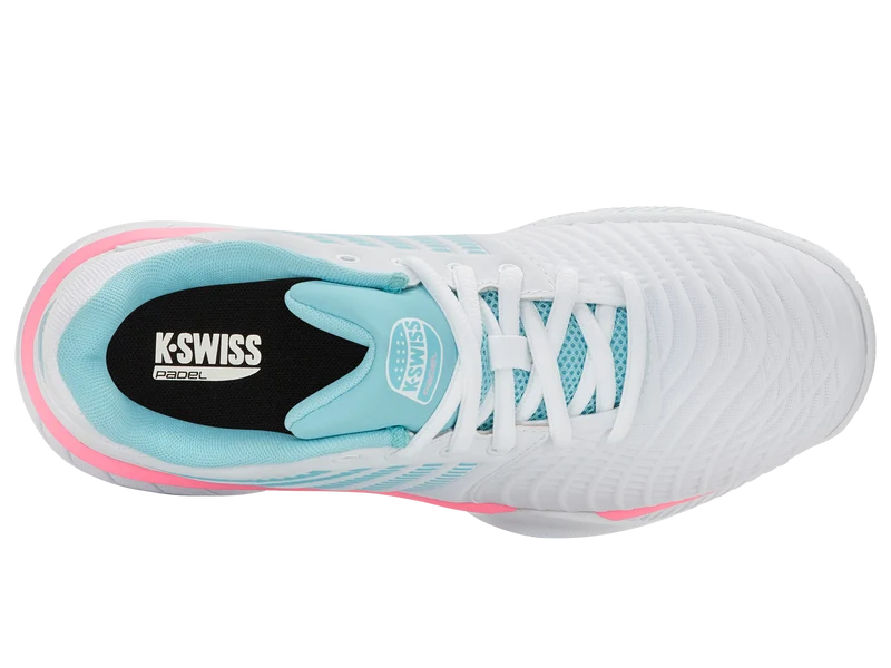 K-Swiss Women's Express Light 3 Padel Shoes White Neon Blue