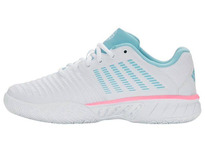 K-Swiss Women's Express Light 3 Padel Shoes White Neon Blue