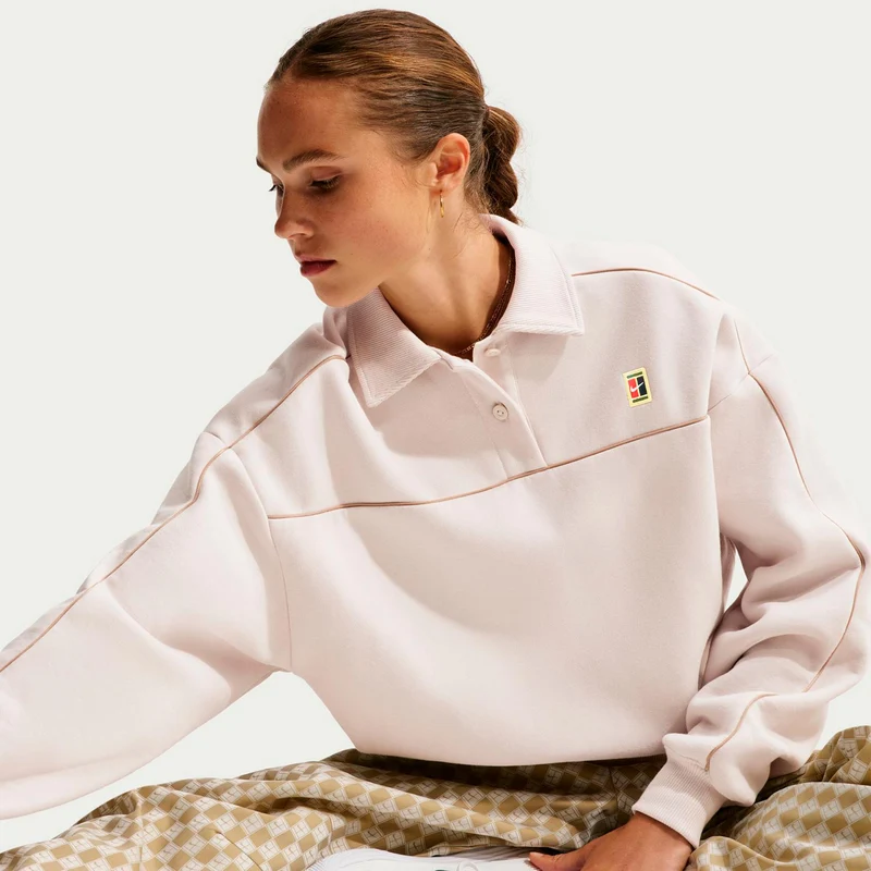 Court Longsleeve Damen - creme