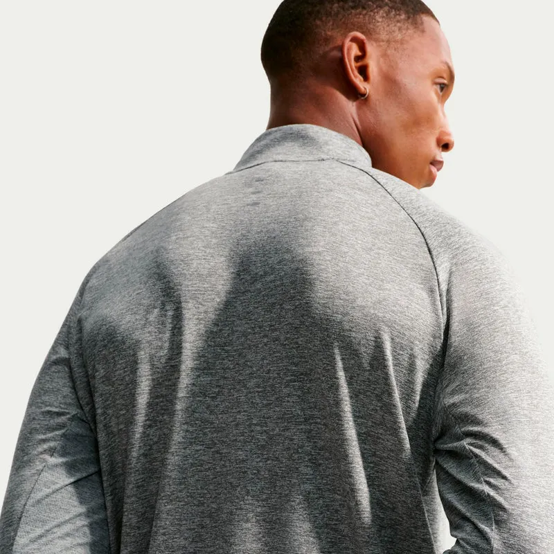 Stride Half-Zip Laufshirt Herren - grau, silber