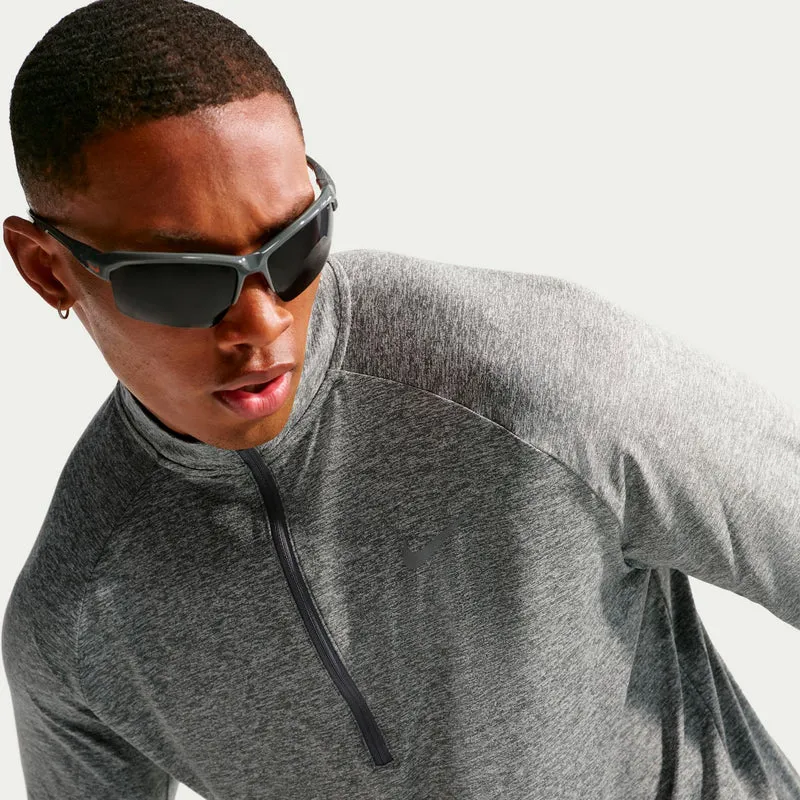 Stride Half-Zip Laufshirt Herren - grau, silber