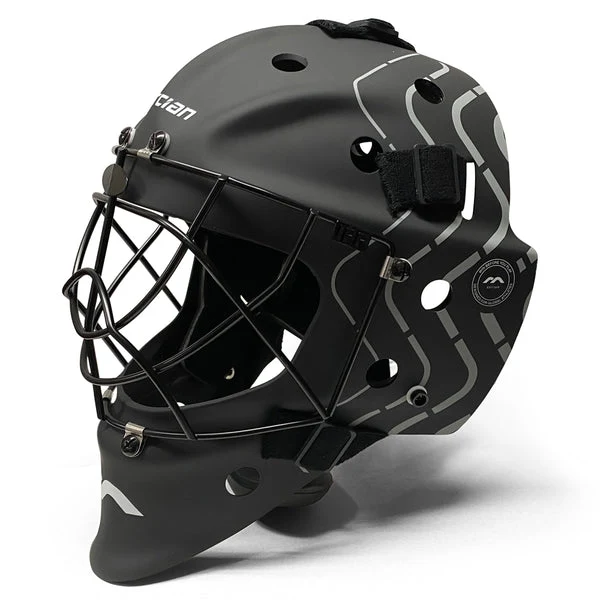 Mercian Genesis 2 Junior Helmet Black/Silver - Small/Medium **SUITABLE FOR UP TO UNDER 16**