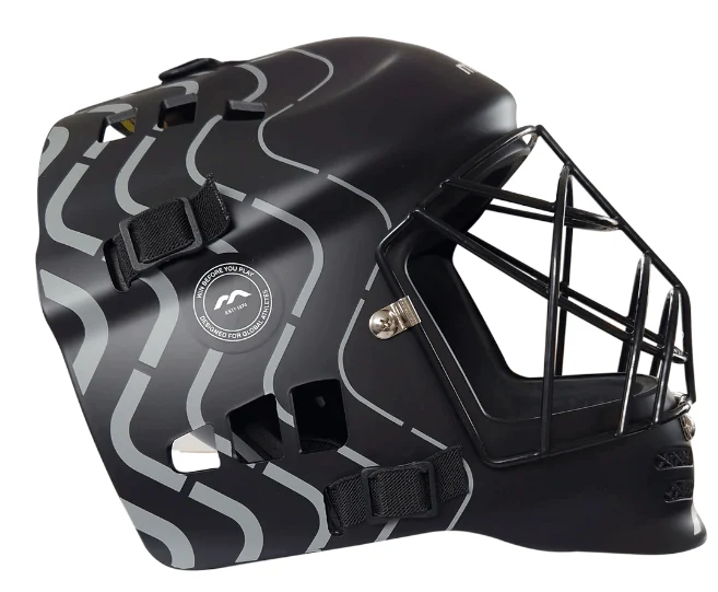 Mercian Genesis 2 Junior Helmet Black/Silver - Small/Medium **SUITABLE FOR UP TO UNDER 16**