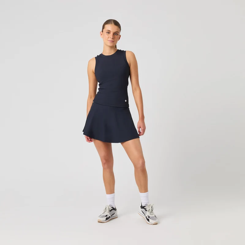 Ace Pocket Ribbed Tank-Top Damen - dunkelblau
