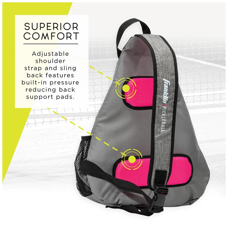 Franklin Pickleball Sling Bag - Grey Pink