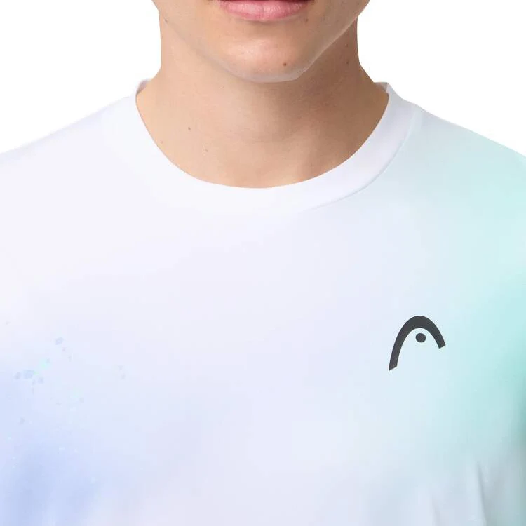 Head Men's Topspin T-Shirt Turquoise Print Vision