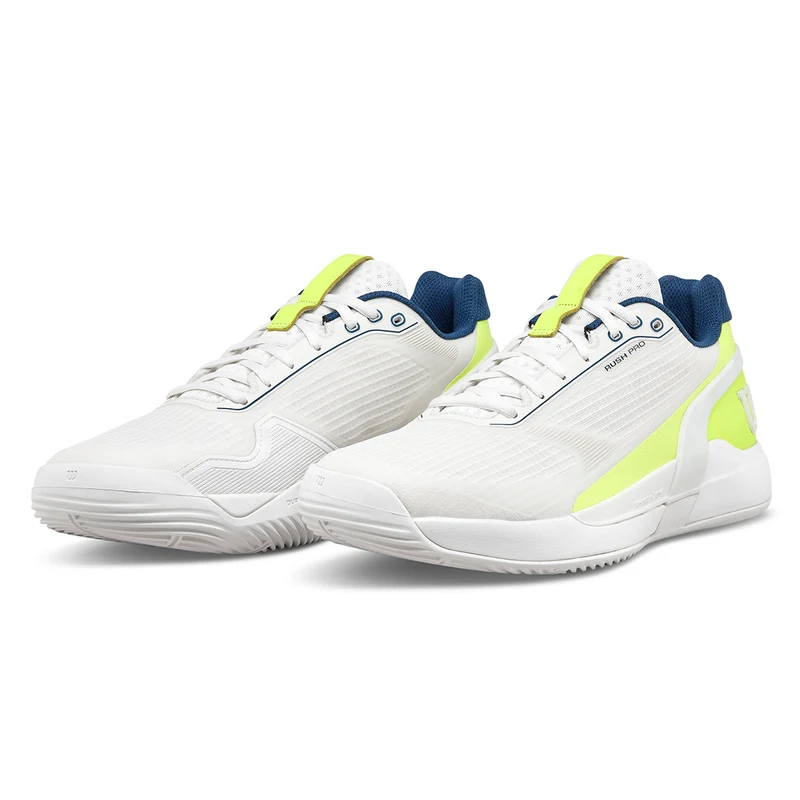 Wilson Men's Rush Pro 5 Padel Shoes Snow White