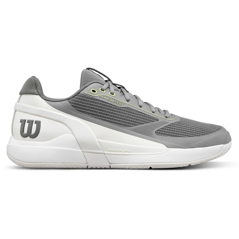 Wilson Men's Rush Pro 5 Tennis Shoes Titanium Snow White