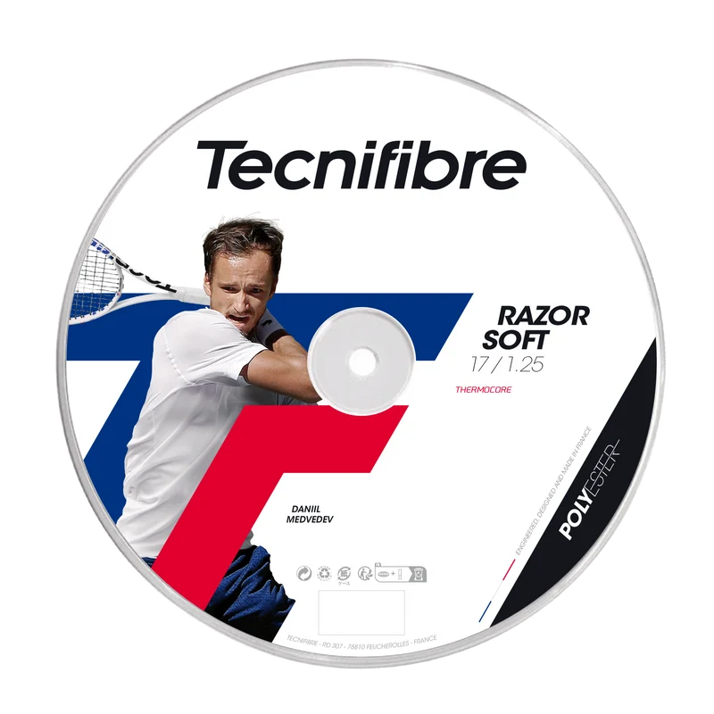 Tecnifibre Razor Soft 1.25 Tennis String Reel White