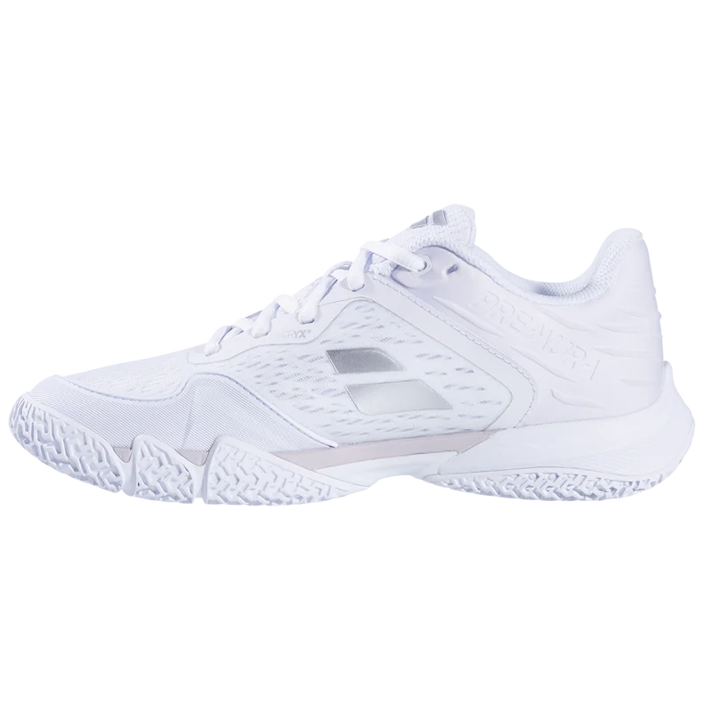 Babolat Women's Premura 3 Padel Shoes White Silver