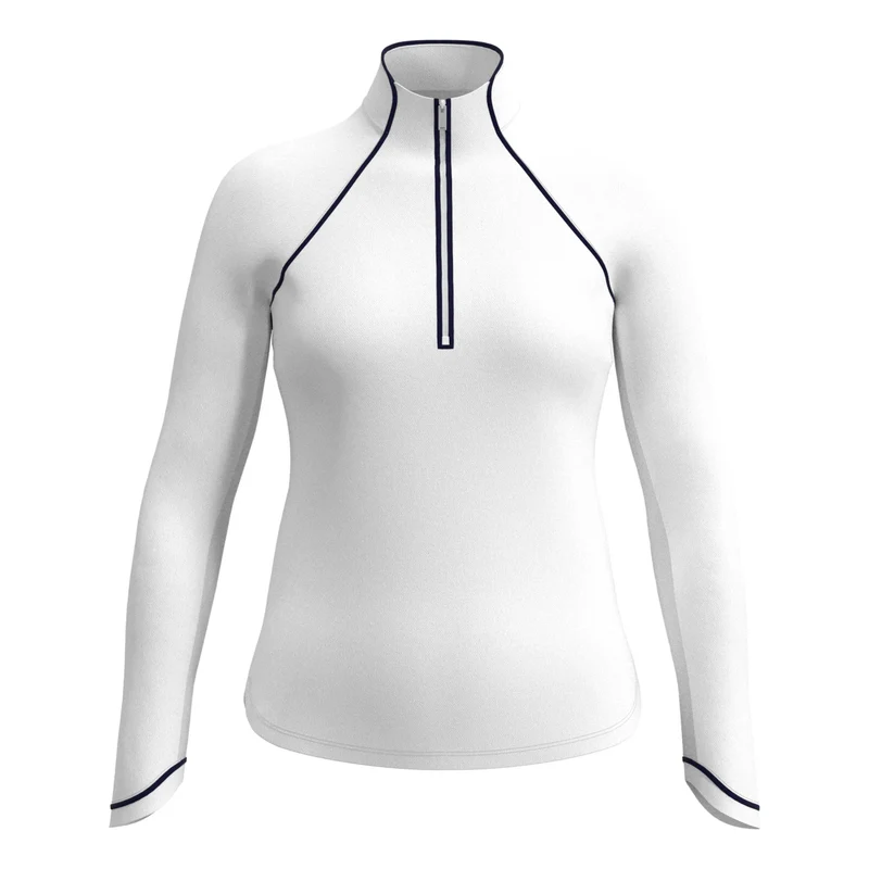 Solid Sun Protection Trainingsjacke Damen-Weiß