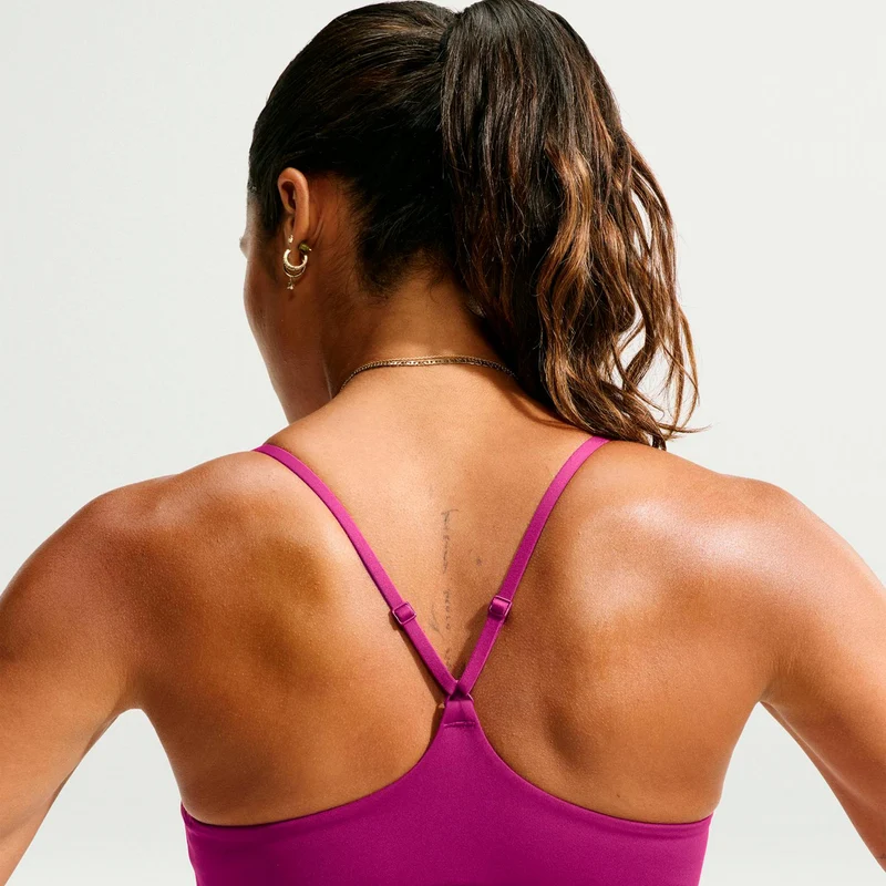 Dri-Fit INDY Light Support Sport-BH Damen - berry, weiß
