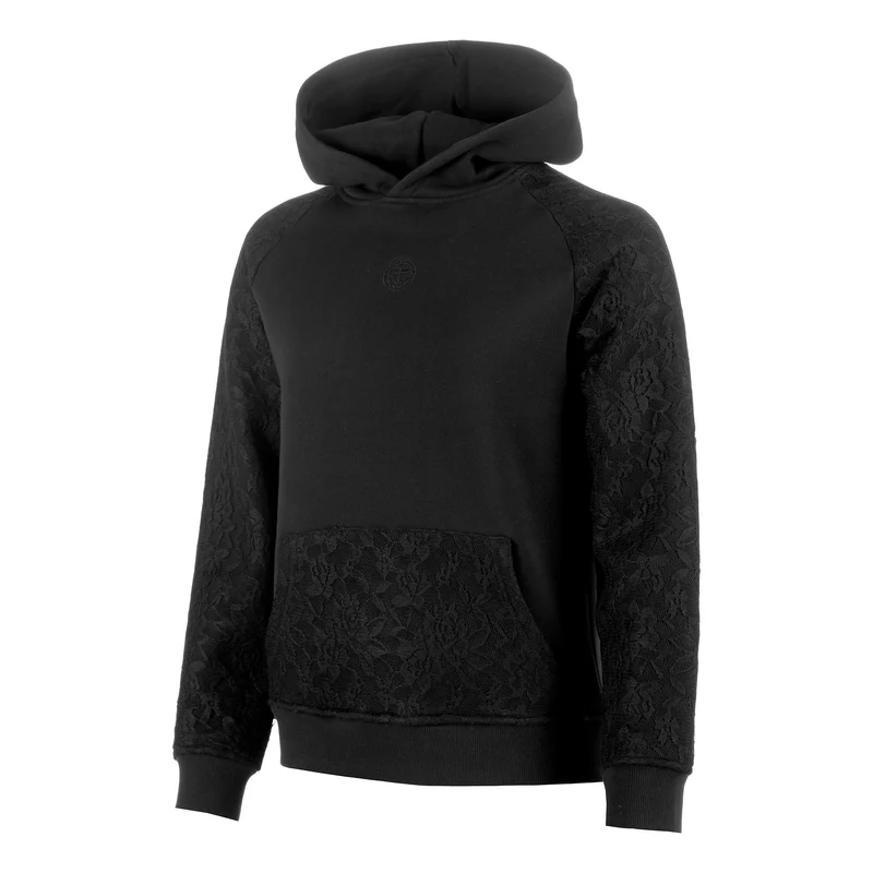 Night Flash Lace Hoody Damen - schwarz