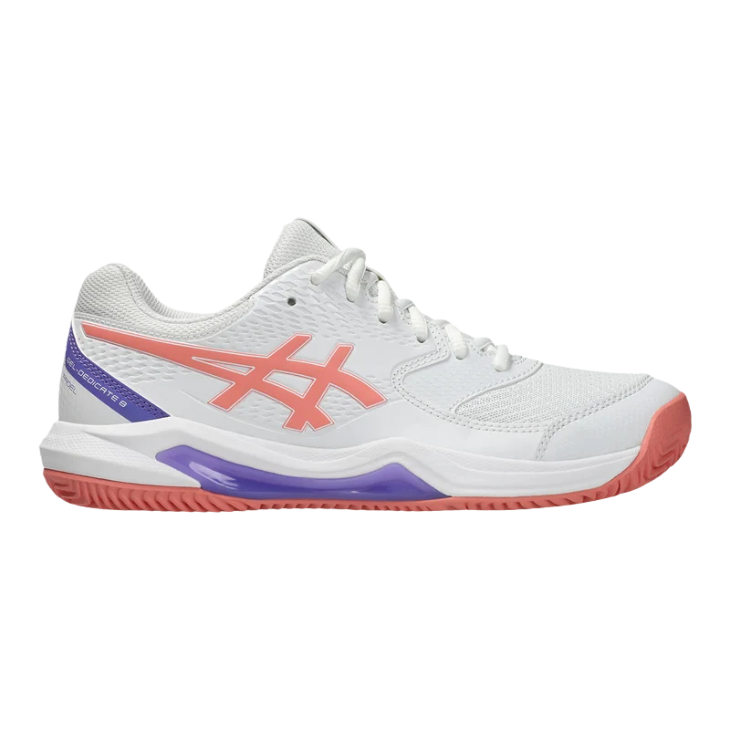 Zapatillas Asics Gel-Dedicate 8 Padel Women White/Guava 2026
