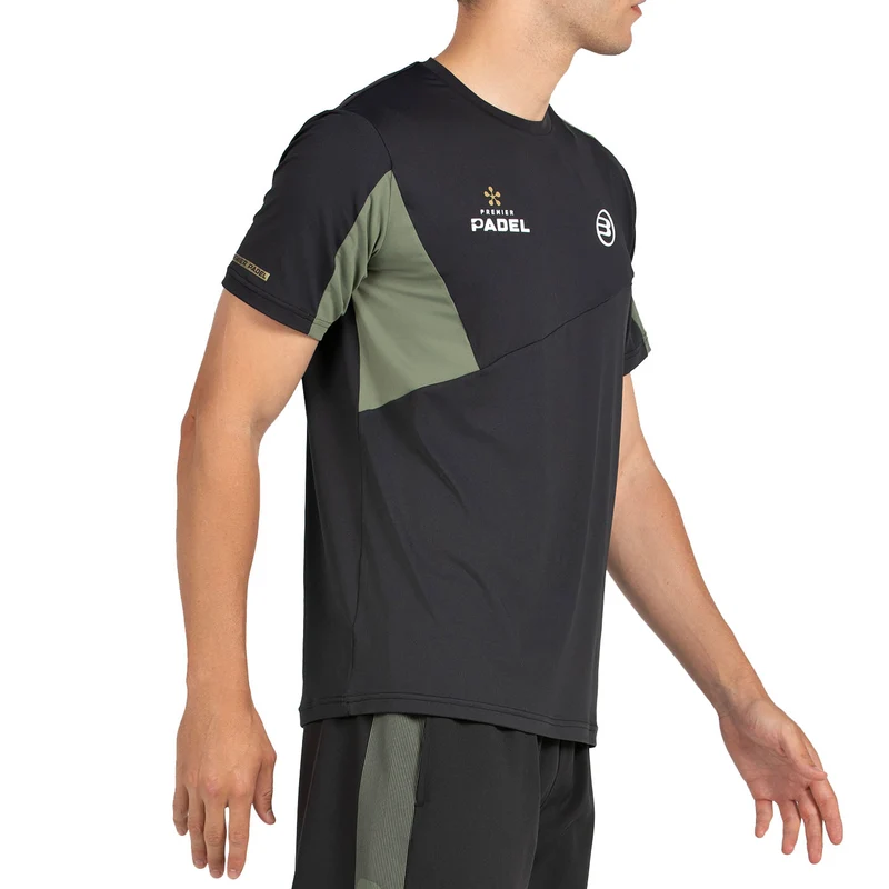 Bullpadel Men's Pocate Premier Padel T-Shirt Black